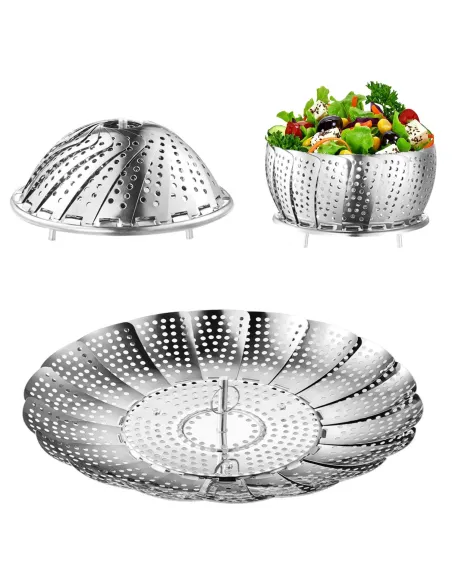 Cos de gatit - sita cu aburi, material inox