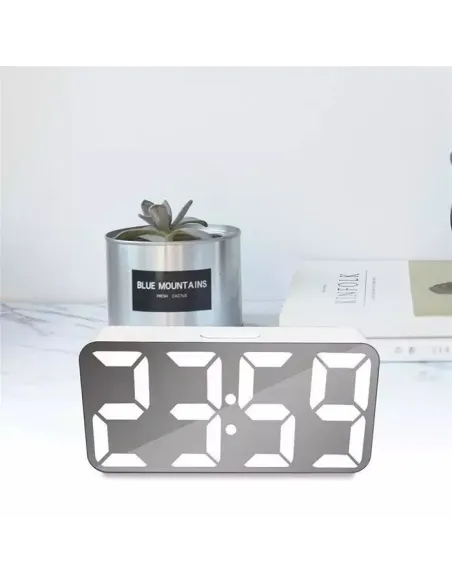 Ceas digital oglinda cu LED Verde, Rosu, Alb, DS-3622X