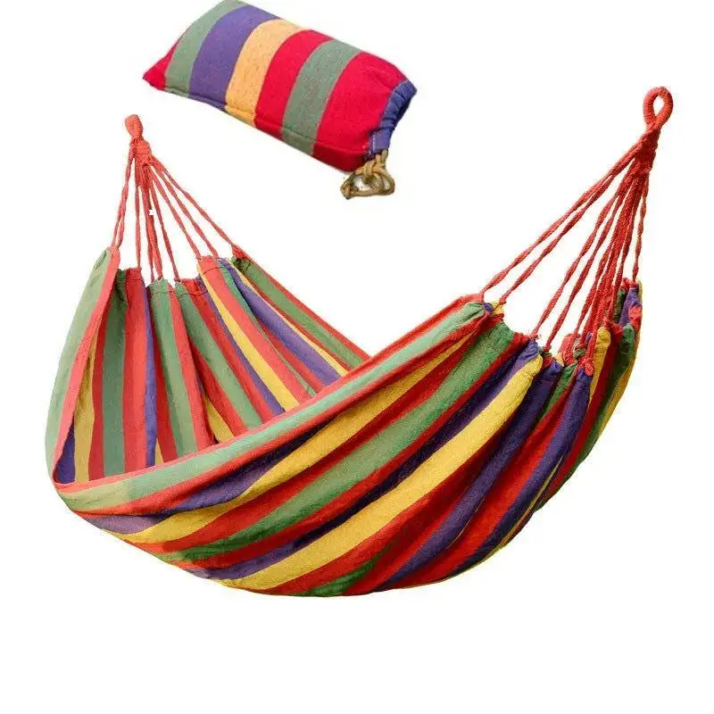 Hamac multicolor bumbac, 180x80cm, saculet red-mag.ro