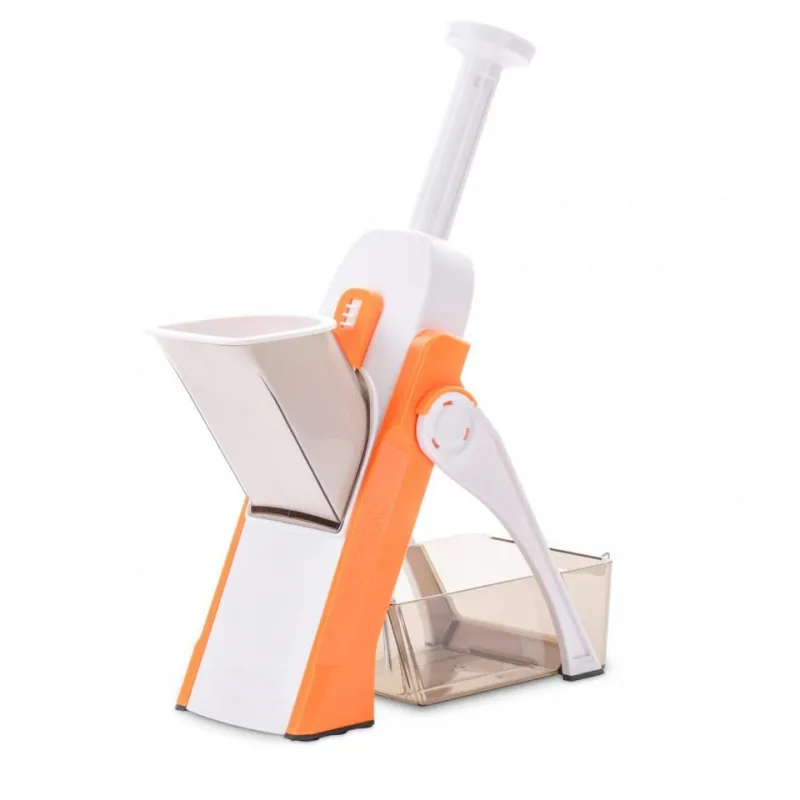 Feliator legume Spring Slicer, Alb/Portocaliu