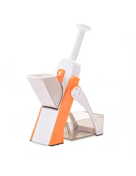 Feliator legume Spring Slicer, Alb/Portocaliu