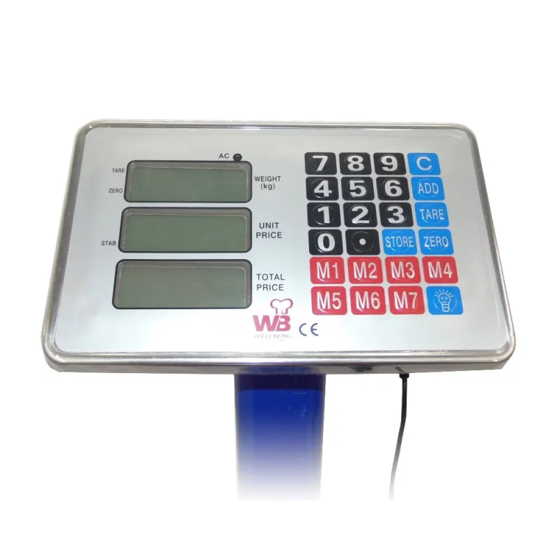 Cantar cu platforma, 600 kg, brat rabatabil, afisaj electronic