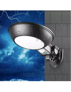 Lampa rotunda 32 LED cu panou solar si senzor de miscare 2