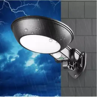 Lampa rotunda 32 LED cu panou solar si senzor de miscare 2