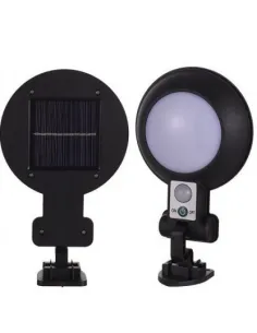 Lampa rotunda 32 LED cu panou solar si senzor de miscare