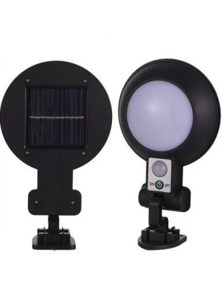 Lampa rotunda 32 LED cu panou solar si senzor de miscare