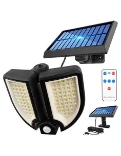 Lampa LED cu Incarcare Solara, Senzor de Miscare 100W 3 Moduri