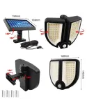 Lampa LED cu Incarcare Solara, Senzor de Miscare 100W 3 Moduri