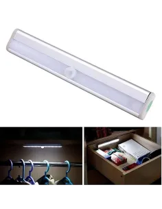 Lampa LED cu senzor de miscare, din aluminiu, 10 led-uri