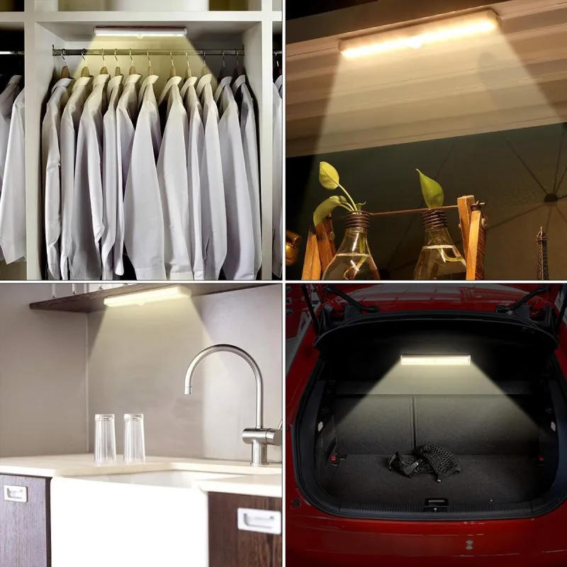 Lampa LED cu senzor de miscare, din aluminiu, 10 led-uri