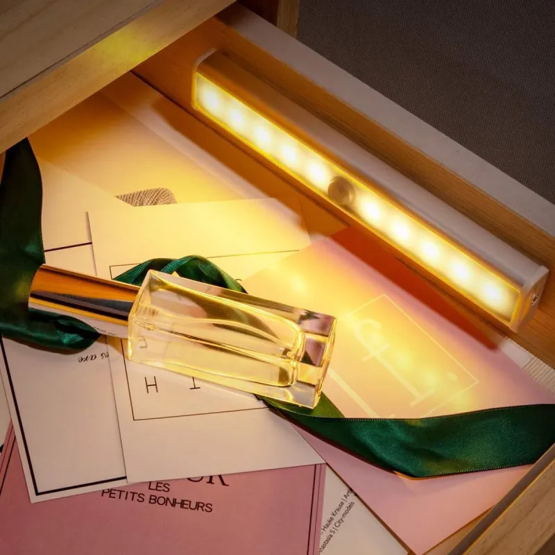 Lampa LED cu senzor de miscare, din aluminiu, 10 led-uri