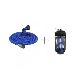 Furtun extensibil30 m + Lampa impotriva insectelor red-mag.ro