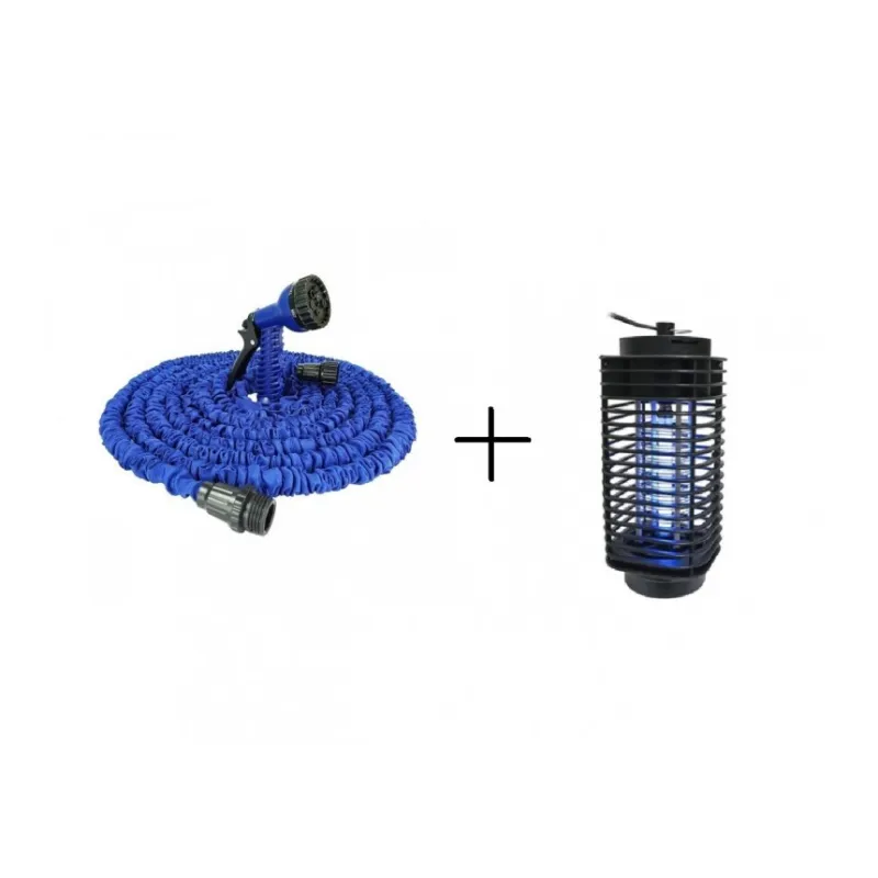 Furtun extensibil30 m + Lampa impotriva insectelor red-mag.ro