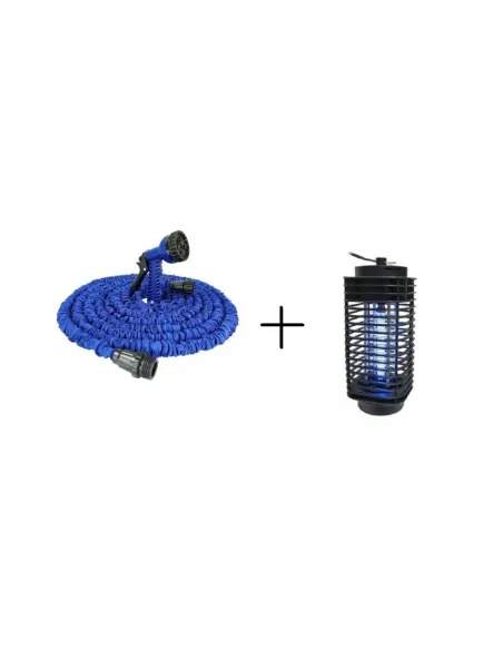 Furtun extensibil30 m + Lampa impotriva insectelor red-mag.ro