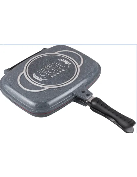 Tigaie DUBLA dreptunghiulara de 32 cm, tip GRILL