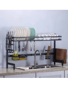 Scurgator dublu pentru vase deasupra chiuvetei 2