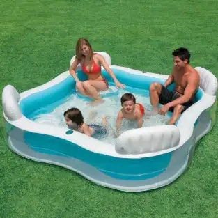 Piscina gonflabila iNTEX cu 4 locuri si 2 suporti pentru pahare 2