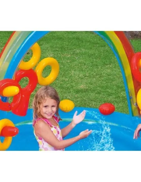 Piscina gonflabila cu tobogan 2.95 x 1.90 x 1.35 M, red-mag.ro