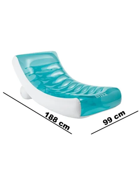 Saltea tip sezlong gonflabil Intex red-mag.ro