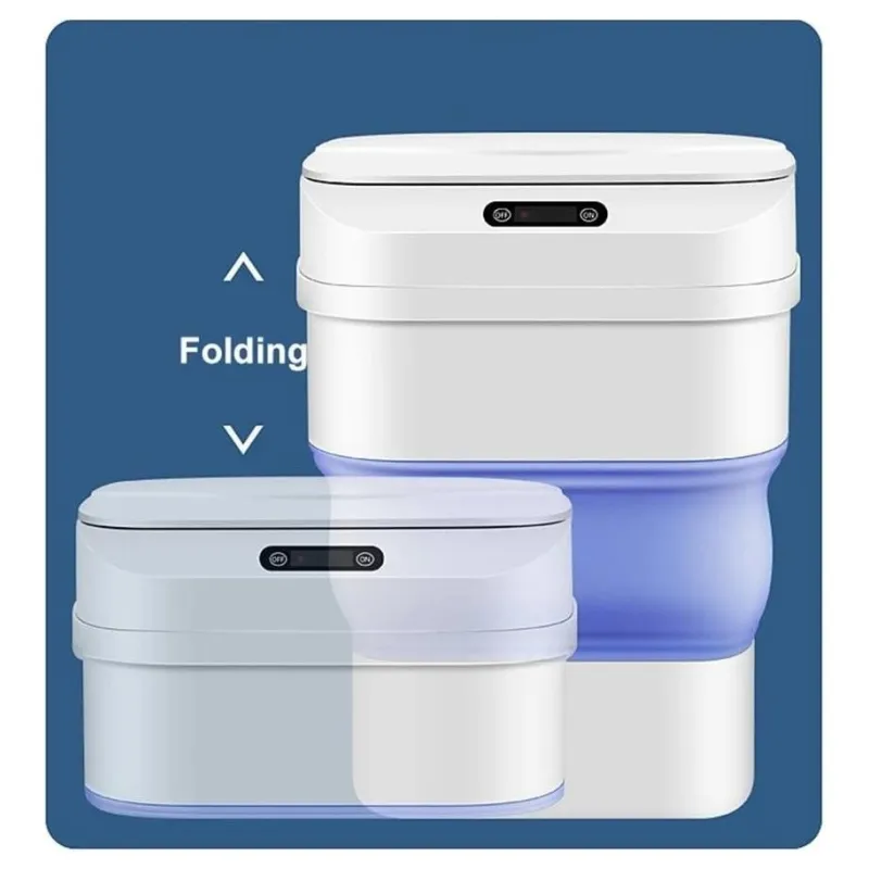 Cos de gunoi smart pliabil, cu senzor de miscare red-mag.ro