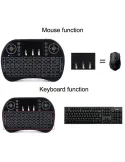 Mini Tastatura wireless 2.4 GHz iluminata RGB red-mag.ro