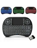 Mini Tastatura wireless 2.4 GHz iluminata RGB red-mag.ro