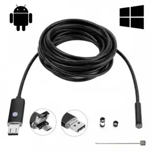 Camera Endoscop pentru Android si PC - Lungime Cablu 5 Metri 2