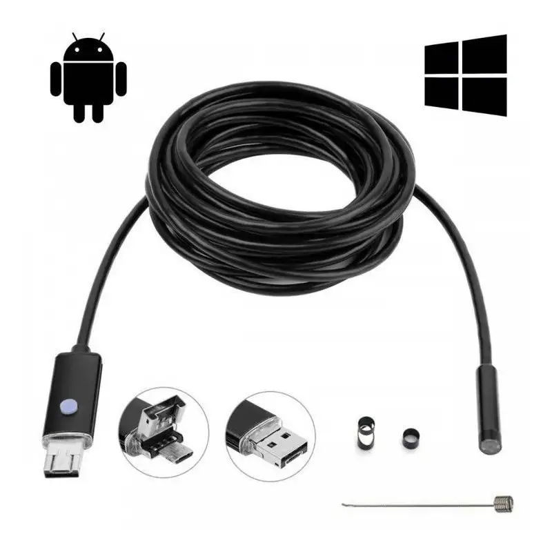 Camera Endoscop pentru Android si PC - Lungime Cablu 5 Metri