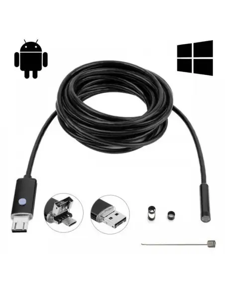 Camera Endoscop pentru Android si PC - Lungime Cablu 5 Metri