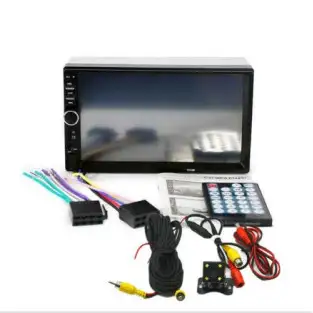 PLAYER AUTO 7018B, 2DIN, NEGRO, RADIO FM, CAMERA DE VIZUALIZARE