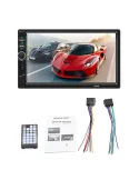 PLAYER AUTO 7018B, 2DIN, NEGRO, RADIO FM, CAMERA DE VIZUALIZARE