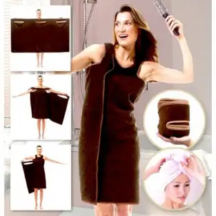 Set 2 prosoape 2 in 1 - Halat si prosop unisex red-mag.ro