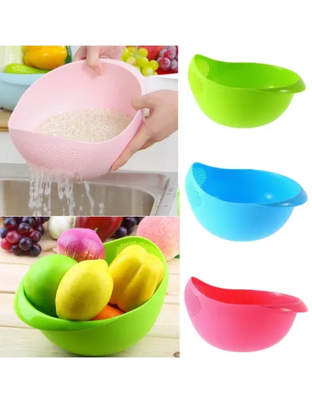 set 2 x castron de plastic si strecuratoare