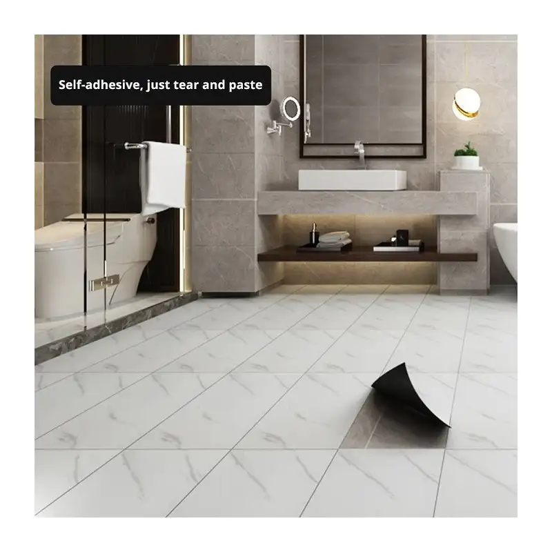 10 x Placi autoadezive tip marmura, impermeabile, dimensiune