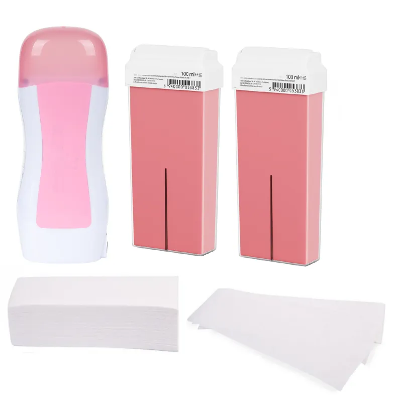 Kit epilare cu ceara roll-on Pink red-mag.ro