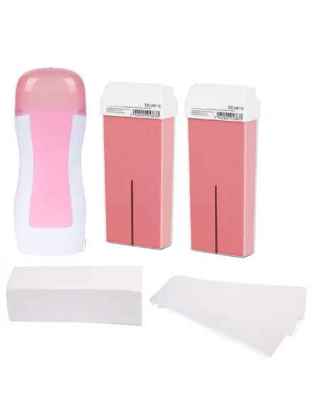 Kit epilare cu ceara roll-on Pink red-mag.ro