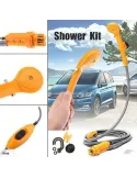 Set dus auto portabil pentru camping, 12 V, cablu 5M red-mag.ro