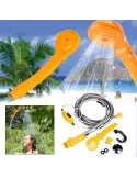 Set dus auto portabil pentru camping, 12 V, cablu 5M red-mag.ro