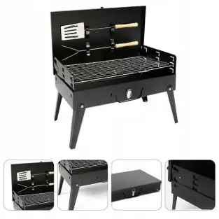 Gratar pliabil de gradina cu accesorii BBQ red-mag.ro 2