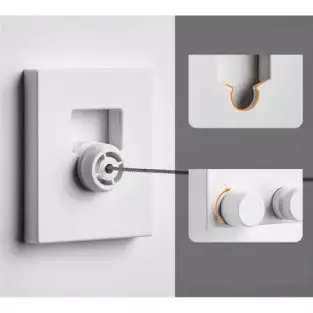 Uscator retractabil pentru perete, tip sfoara, 4.2 metri. 2