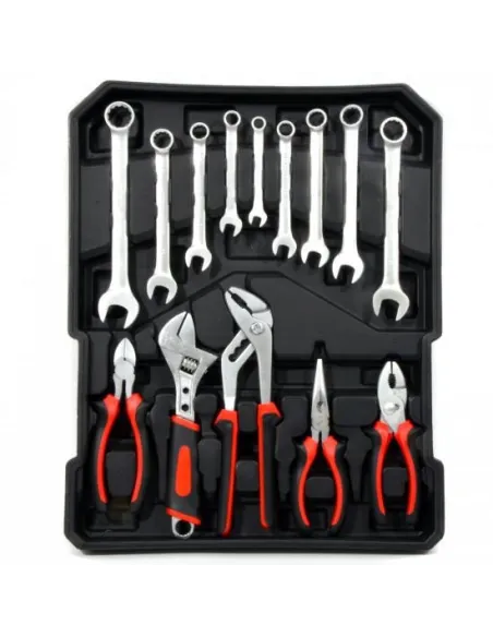 Trusa profesionala 399 piese, Chrome Vanadium red-mag.ro