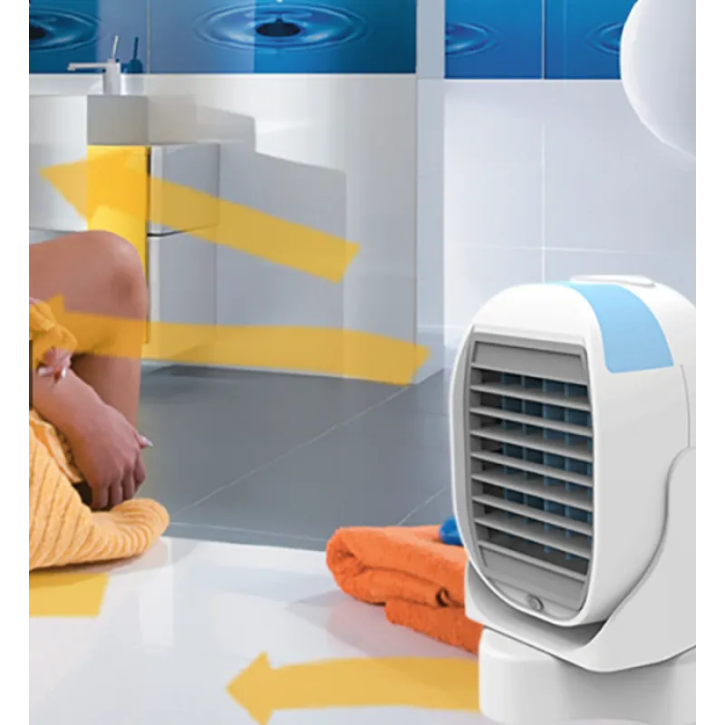 Racitor de Aer 2 in 1 cu Vaporizator Rotatie 360 red-mag.ro