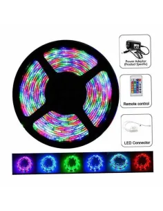 Banda LED RGB multicolor cu telecomanda, lungime 10 metri