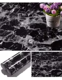 Pachet Autocolant imitatie marmura neagra, 60 x 200 cm