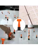 Set 50 tije refolosibile 1.5 mm sistem nivelare gresie