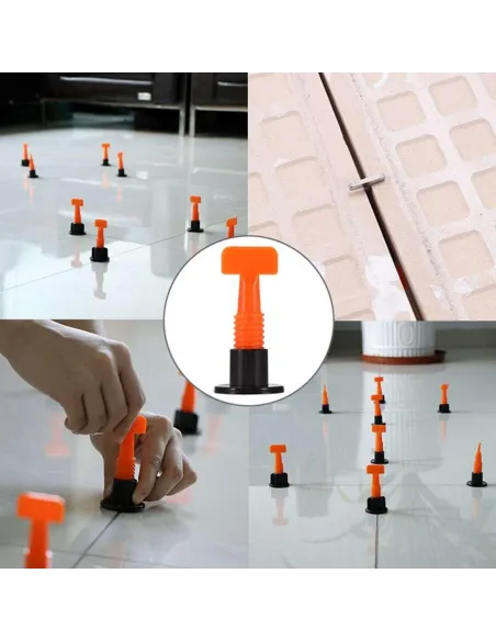 Set 50 tije refolosibile 1.5 mm sistem nivelare gresie