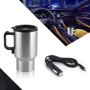 Cana termos auto cu adaptor pentru priza din masina 400 ml 2