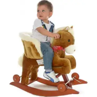 Calut Balansoar cu spatar roti si sunete RCO red-mag.ro