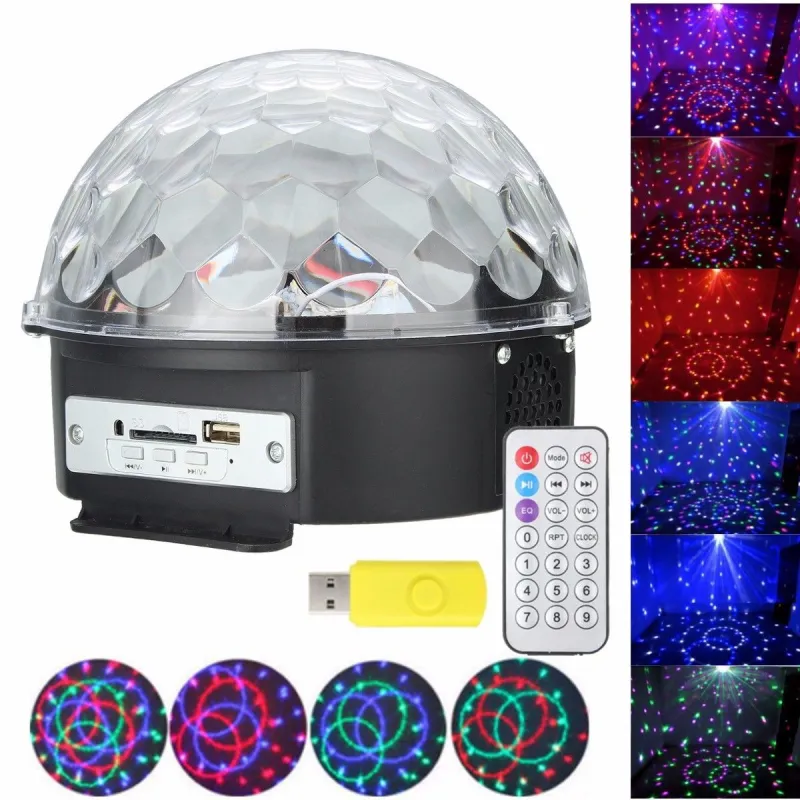 Glob Disco Led cu telecomanda si Redare Audio MP3 + Stick cadou