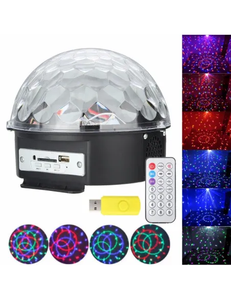 Glob Disco Led cu telecomanda si Redare Audio MP3 + Stick cadou